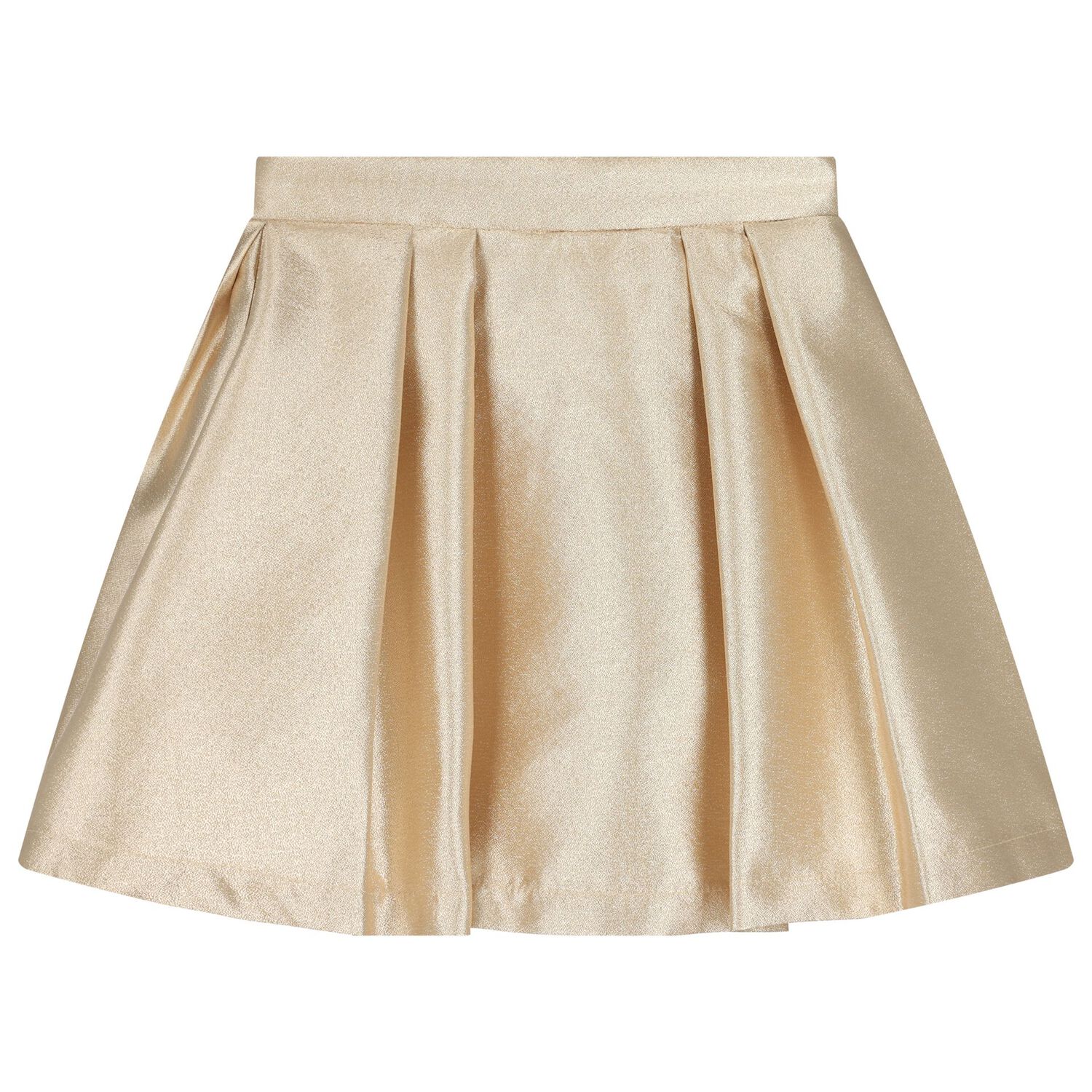 Girls Ivory & Gold Embellished Skirt Set, 1, hi-res