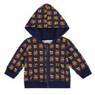 Baby Boys Navy Teddy Tracksuit, 1, hi-res