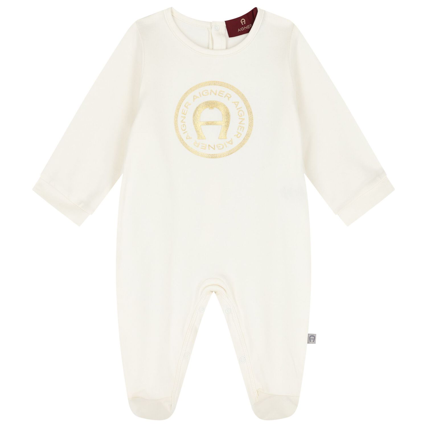 Ivory & Gold Logo Babygrow Gift Set, 1, hi-res