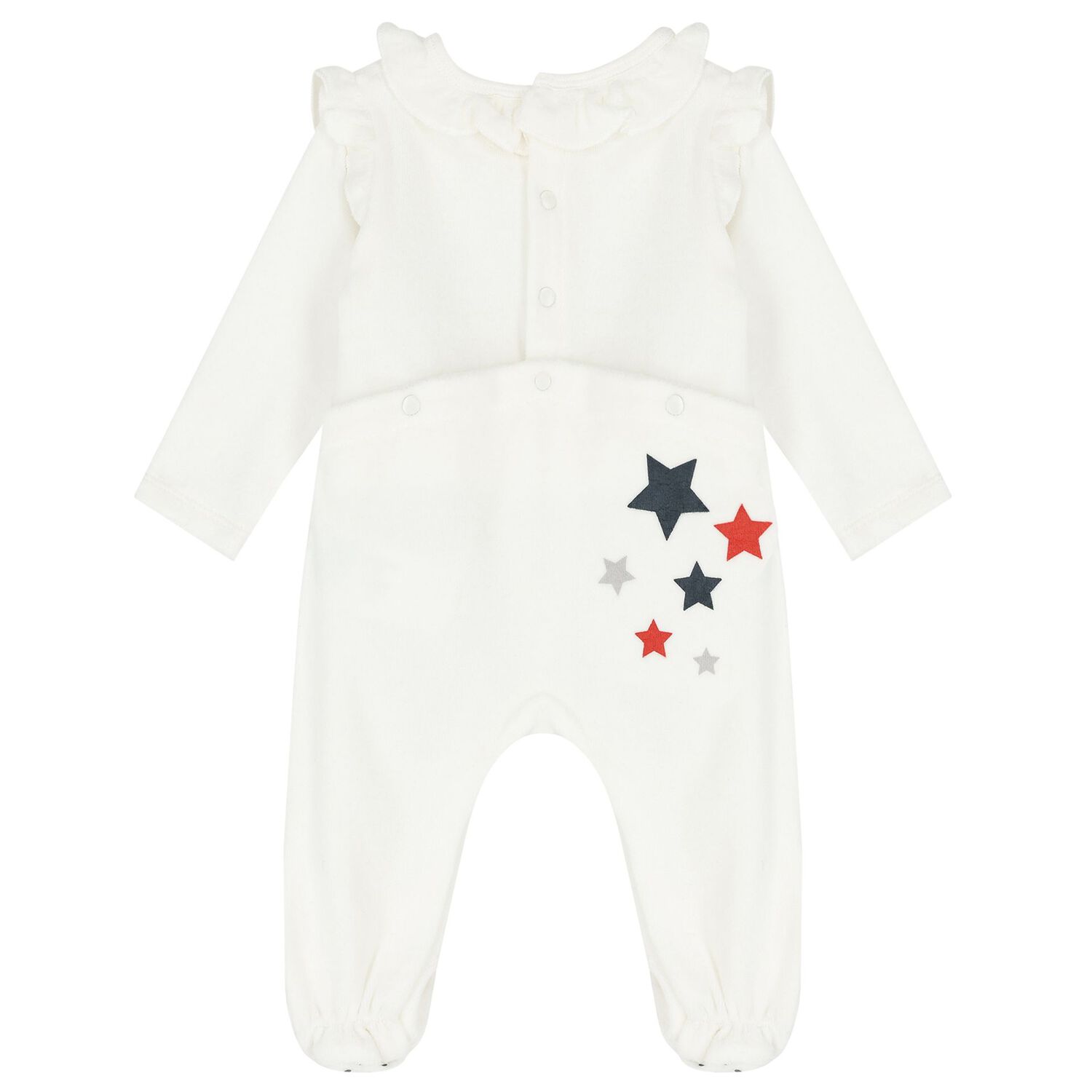 Baby Girls Ivory Mouse Babygrow, 1, hi-res