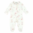 Baby Girls White Printed Babygrow, 1, hi-res