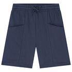 Boys White, Orange & Blue Shorts Set, 1, hi-res