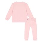 Baby Girls Pink Logo Tracksuit, 3, hi-res