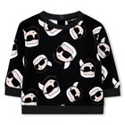 Younger Boys Black Ikonik Karl Sweatshirt, 1, hi-res