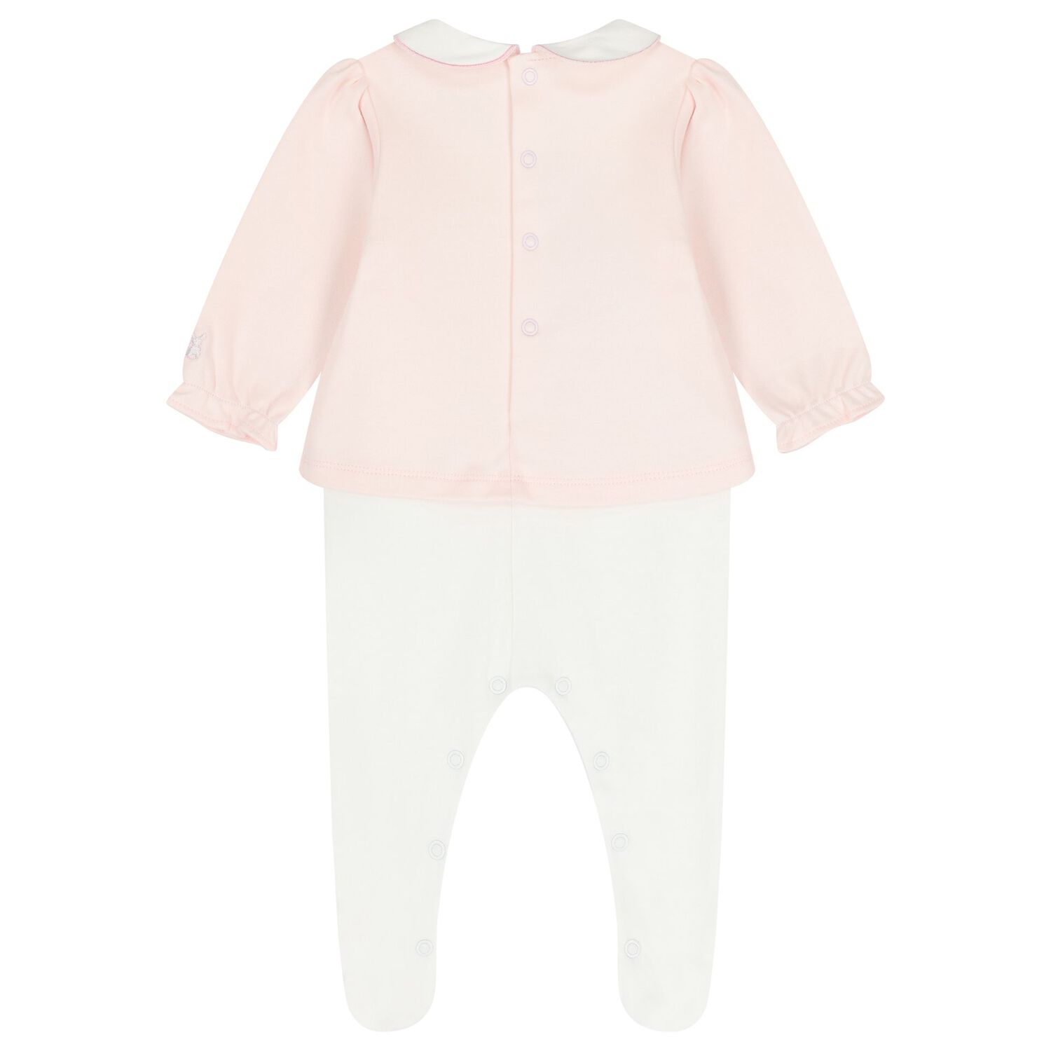 Baby Girls Pink Floral Babygrow Set, 1, hi-res