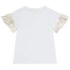 Girls White & Gold Geo Map Skirt Set, 1, hi-res