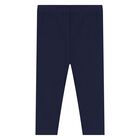Baby Girls White & Navy Blue Leggings Set, 1, hi-res
