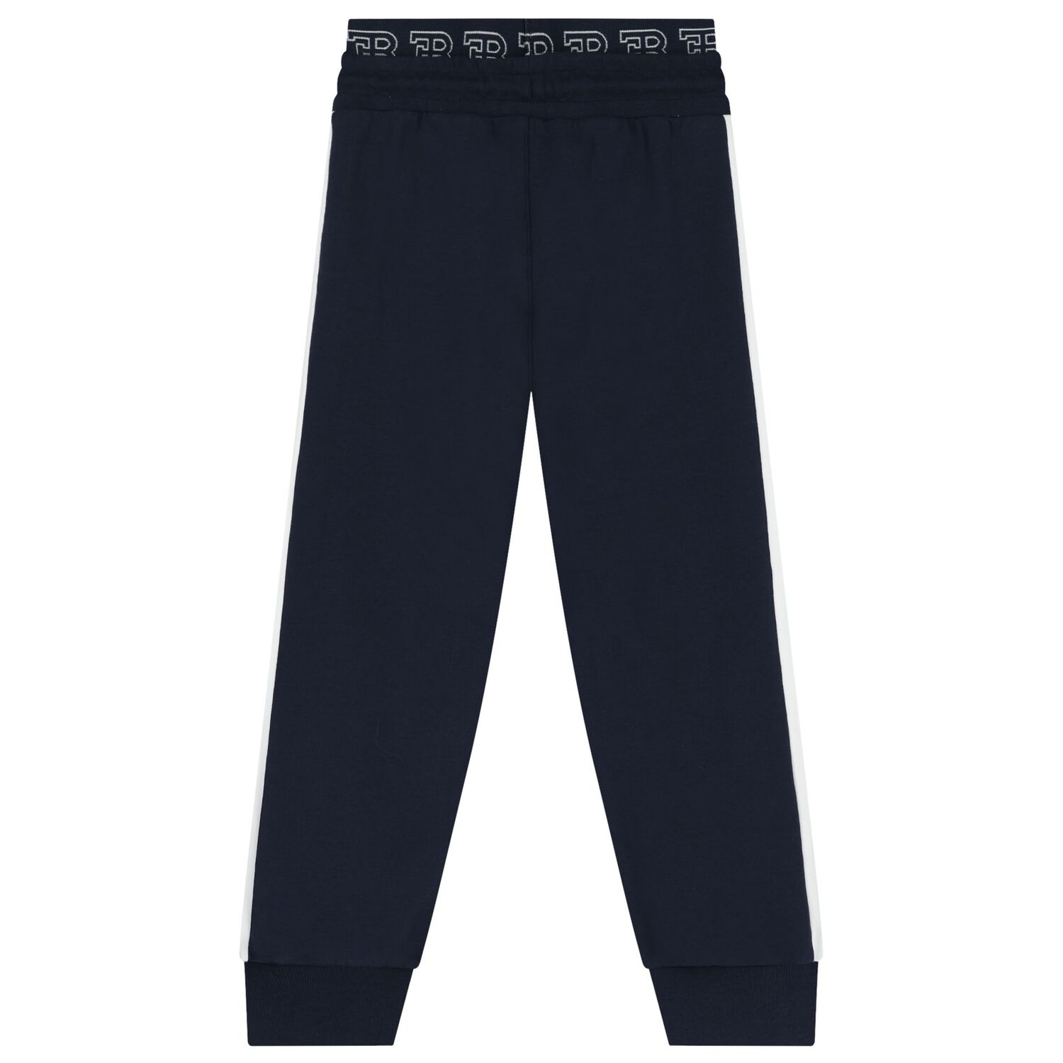 Boys Navy Blue Logo Joggers, 1, hi-res