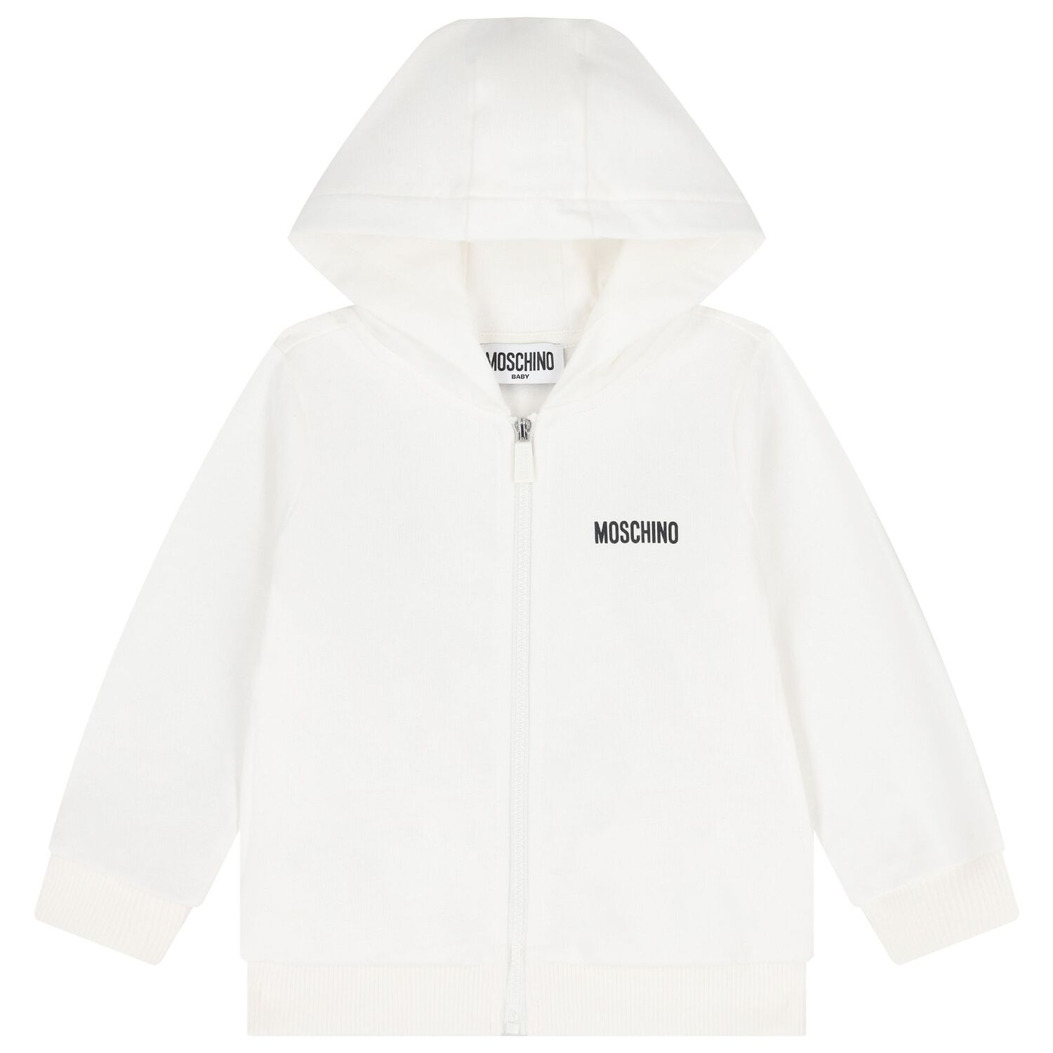 Younger White Teddy Bear Logo Tracksuit, 1, hi-res