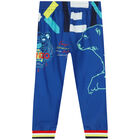 Boys Blue Logo Joggers, 1, hi-res