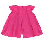 Girls Pink Logo Shorts, 1, hi-res