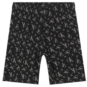 Boys Black Logo Shorts