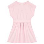 Girls Pink Logo Dress, 1, hi-res
