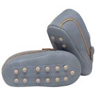Baby Boys Blue Suede Pre Walker Moccasins, 1, hi-res