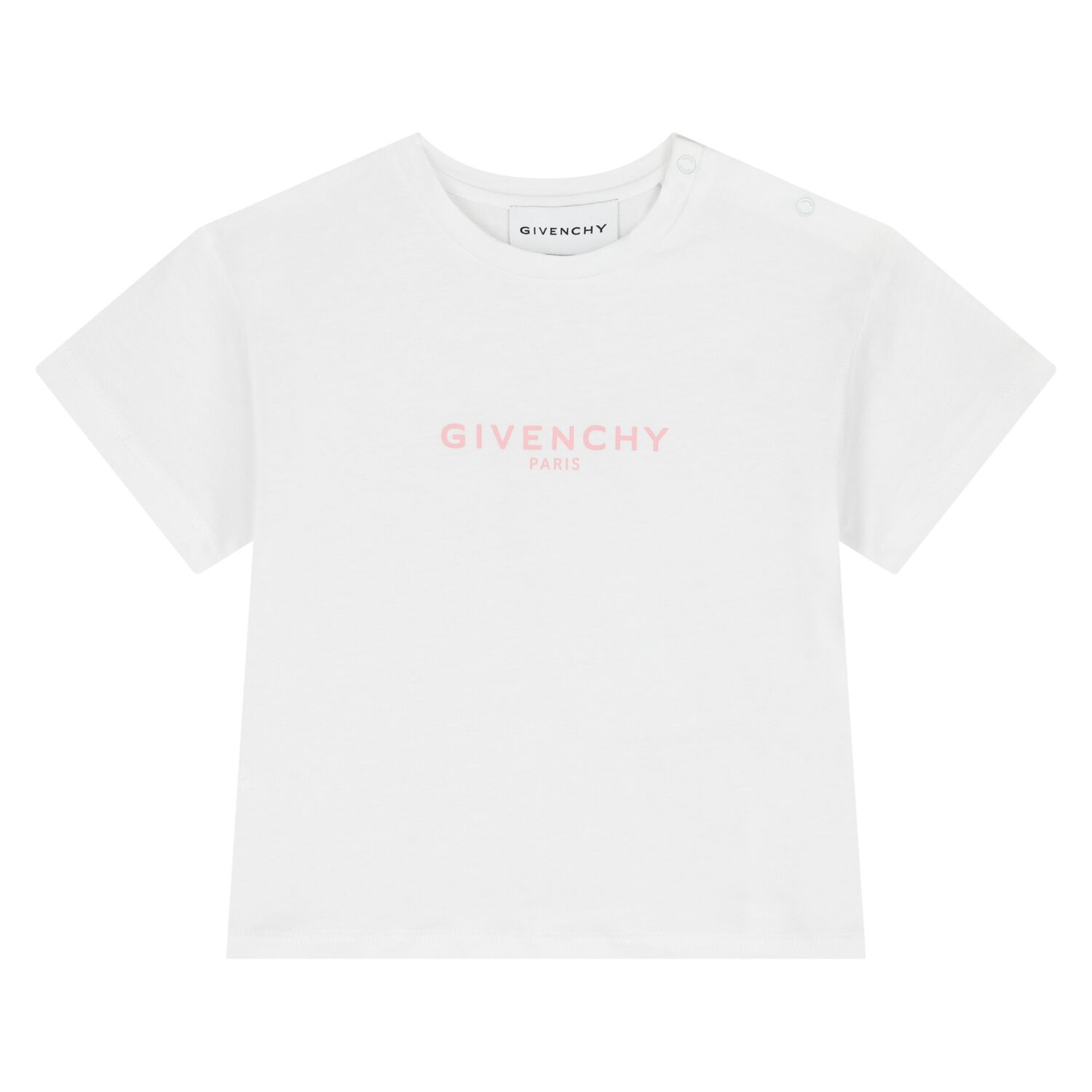 Younger Girls White Logo T-Shirt, 1, hi-res