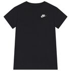 Boys Black Logo T-Shirt, 1, hi-res