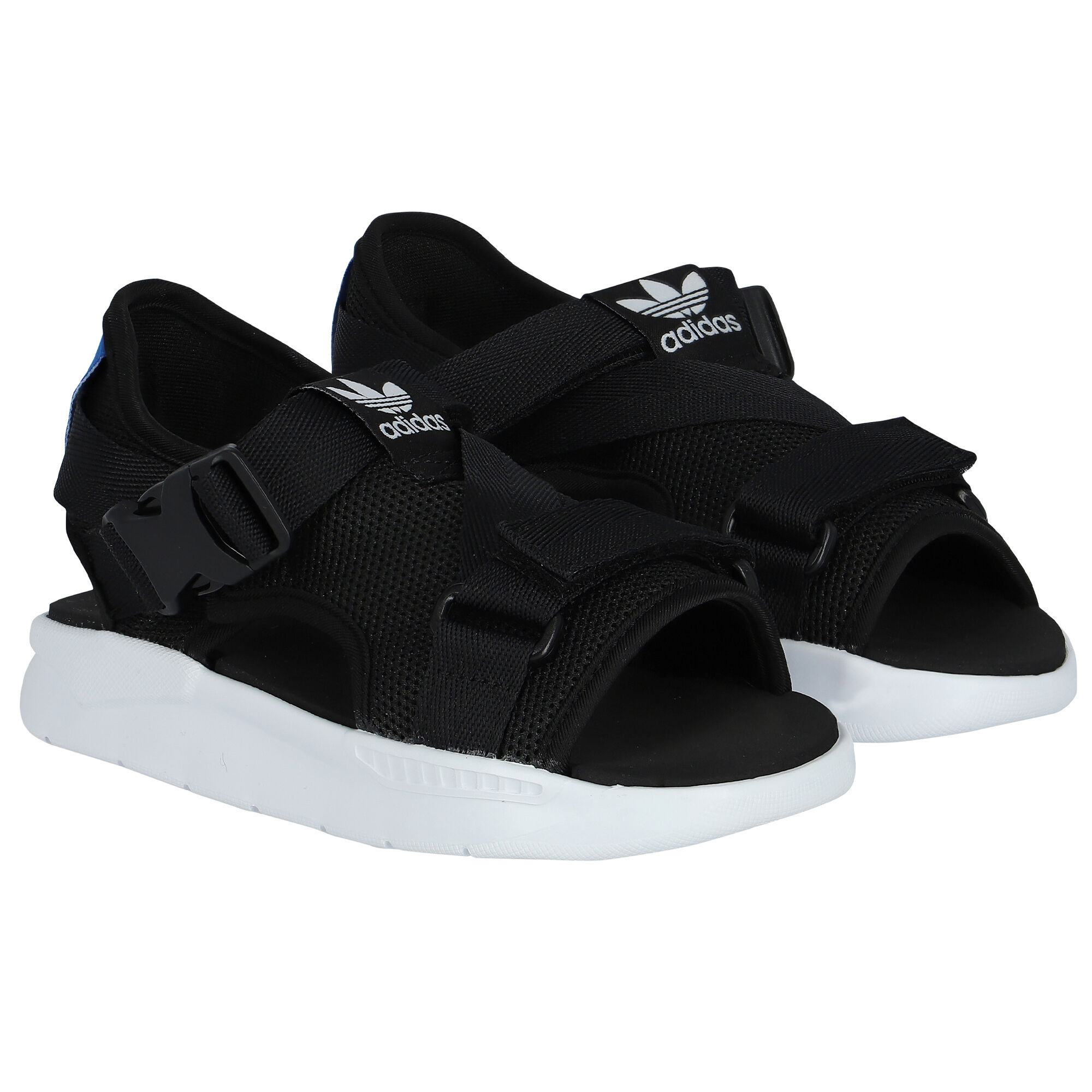 Adidas black sandals best sale