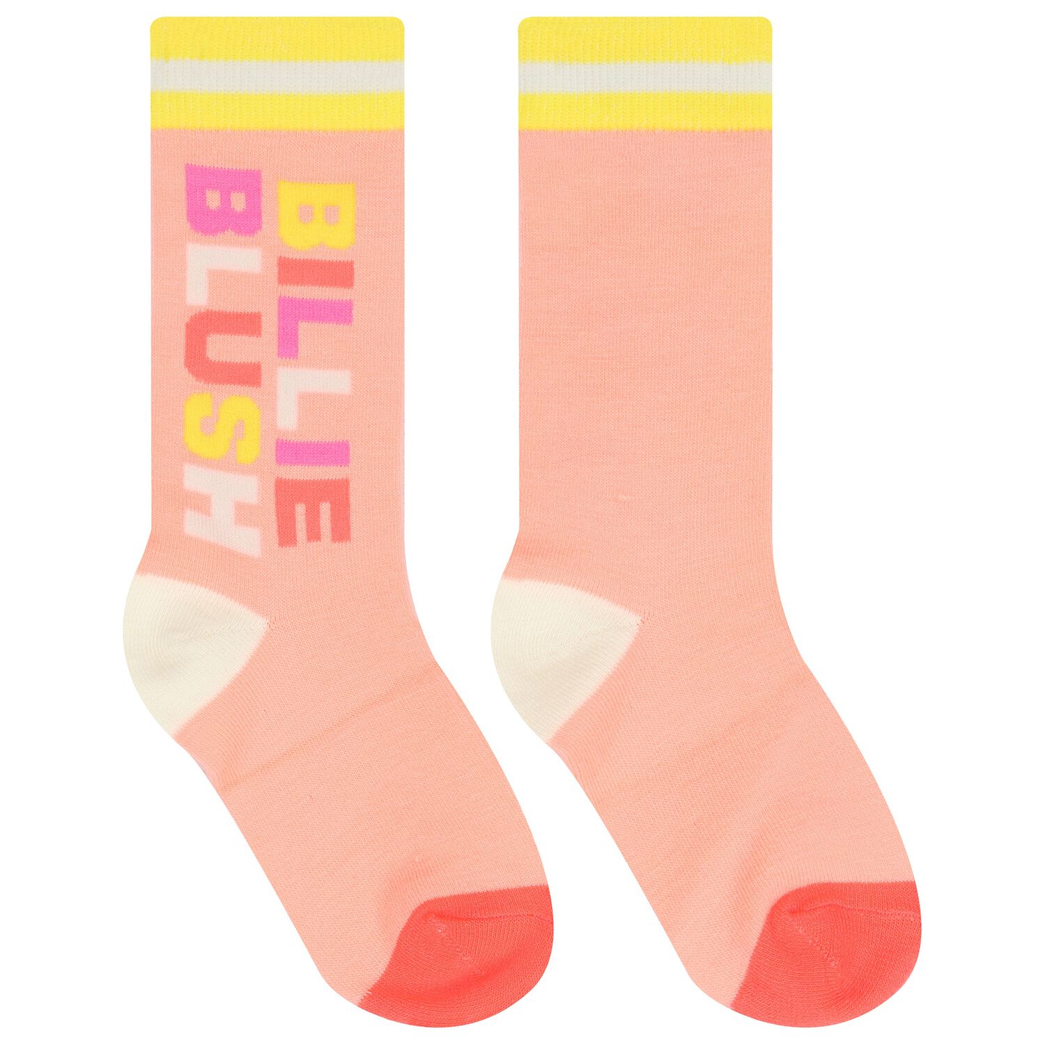 Girls Pink Logo Socks , 1, hi-res