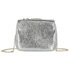 Girls Silver Bow Handbag, 1, hi-res