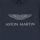 Boys Navy Logo Long Sleeve Top, 1, hi-res