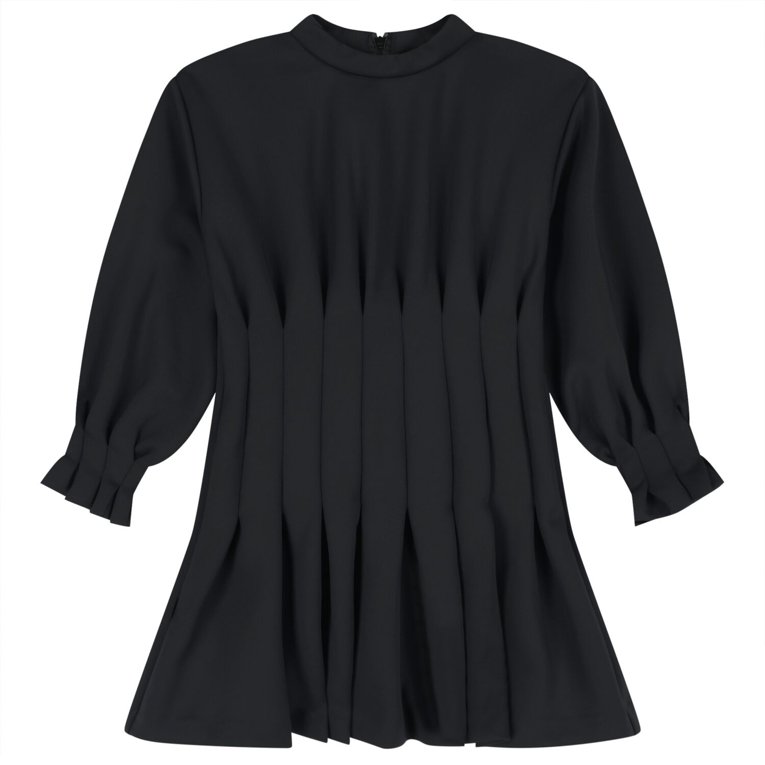 Girls Black Scuba Dress, 2, hi-res