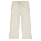 Younger Boys White, Blue & Beige Racing Car Tracksuit Set ( 3 Piece ) , 1, hi-res