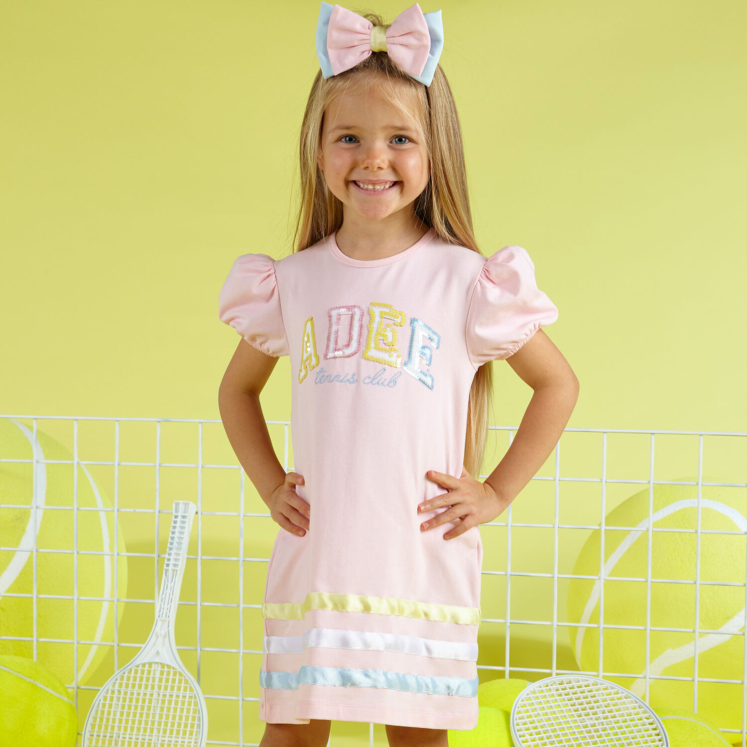 Girls Pink Sequin Dress, 1, hi-res image number null