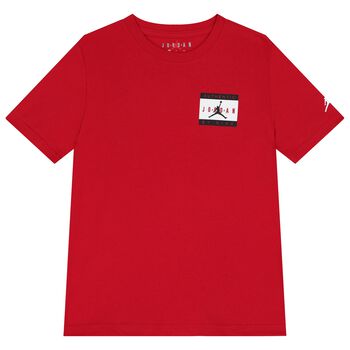Nike Kids Boys Red Jordan T-Shirt, 1 Boys Red Jordan T-Shirt