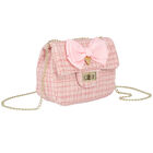 Girls Pink Bow Handbag, 1, hi-res