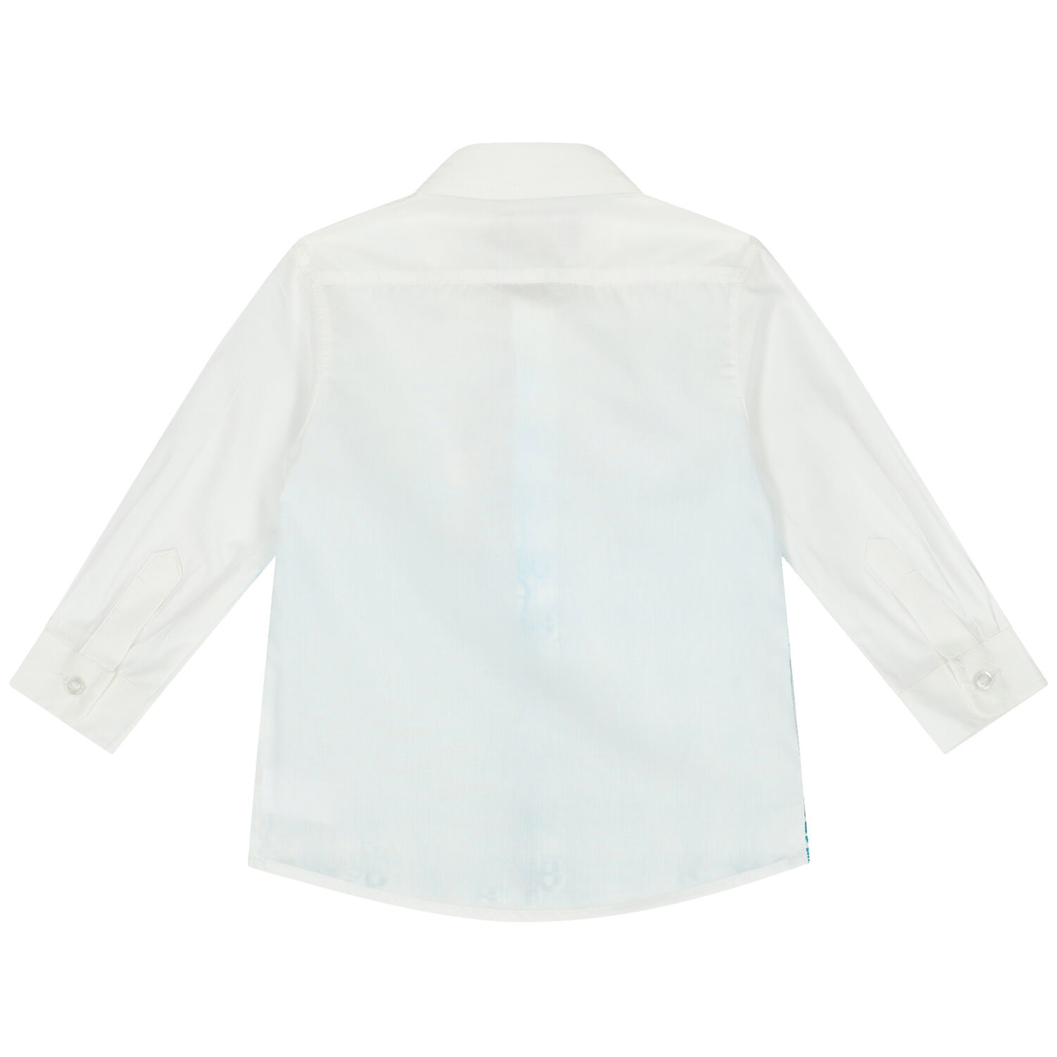 Younger Boys White Logo Shirt, 1, hi-res