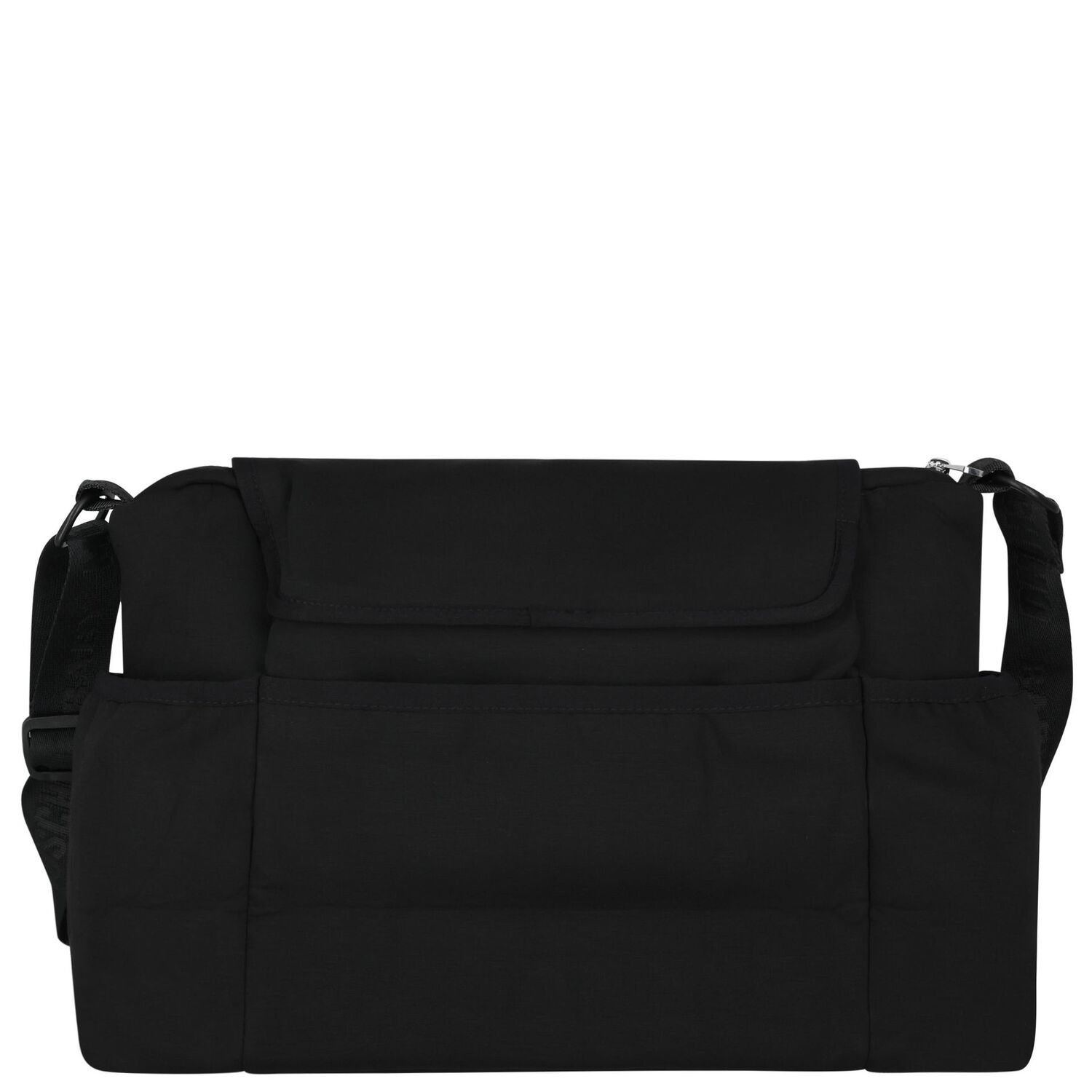 Black Teddy Bear Logo Baby Changing Bag, 1, hi-res