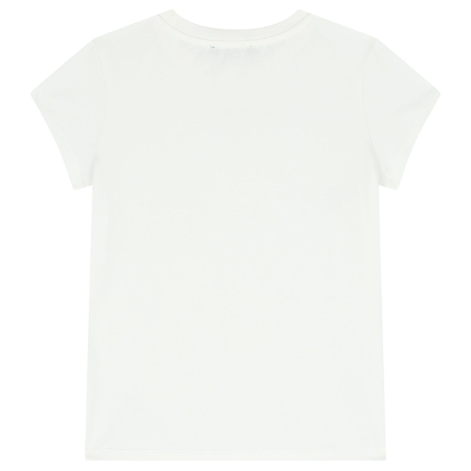 Girls White Logo T-Shirt, 1, hi-res
