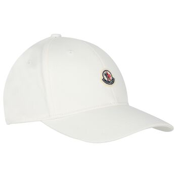 White Cotton Logo Cap