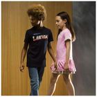 Girls Pink Logo Dress, 1, hi-res