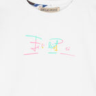 Girls White Logo Dress, 1, hi-res