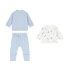 Baby Boys White & Blue Balloon Tracksuit ( 3 Piece ), 3, hi-res