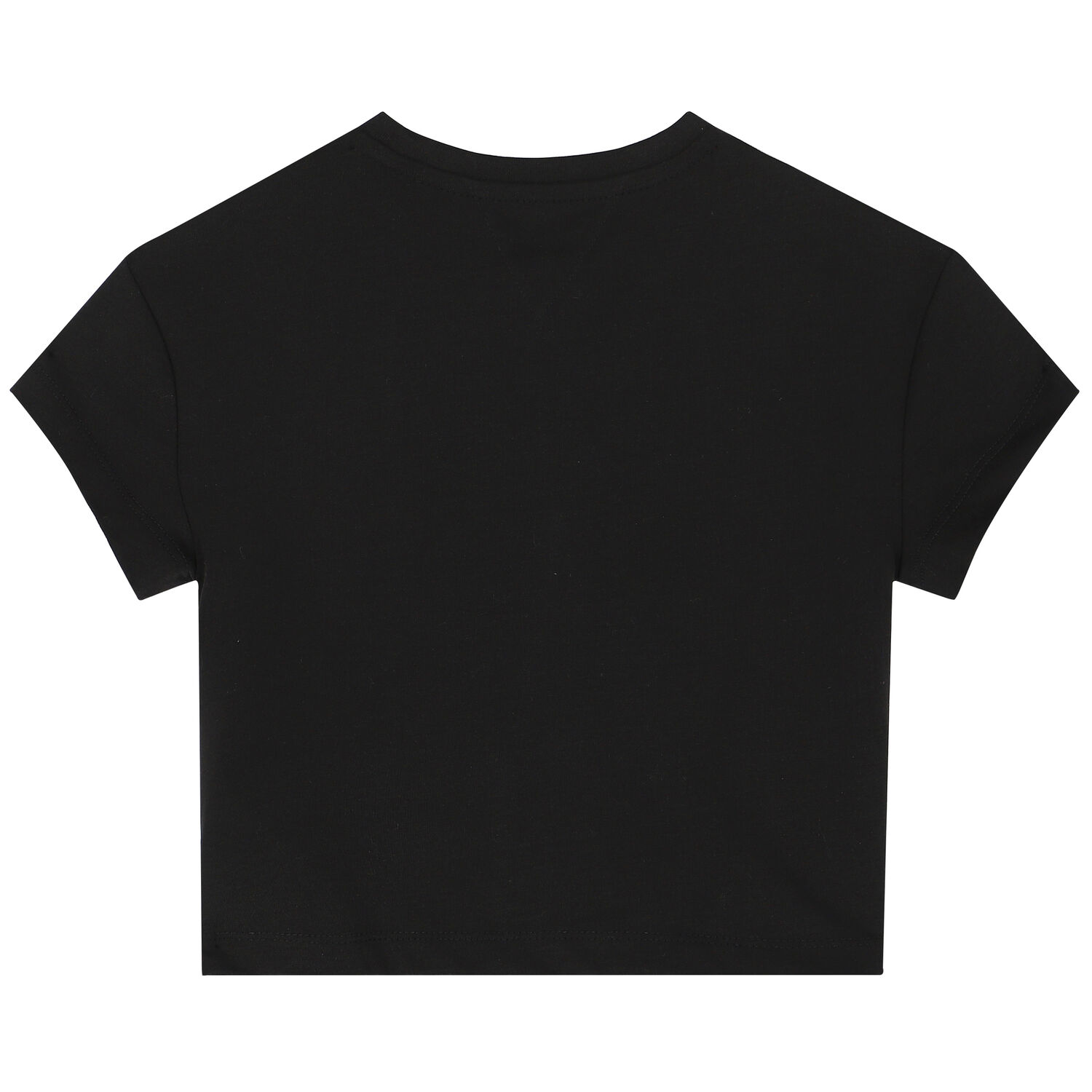 Girls Black Logo T-Shirt, 1, hi-res