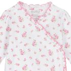 Baby Girls White & Pink Roses & Blooms Babygrow, 1, hi-res