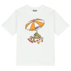 White Teddy Bear Logo T-Shirt, 1, hi-res