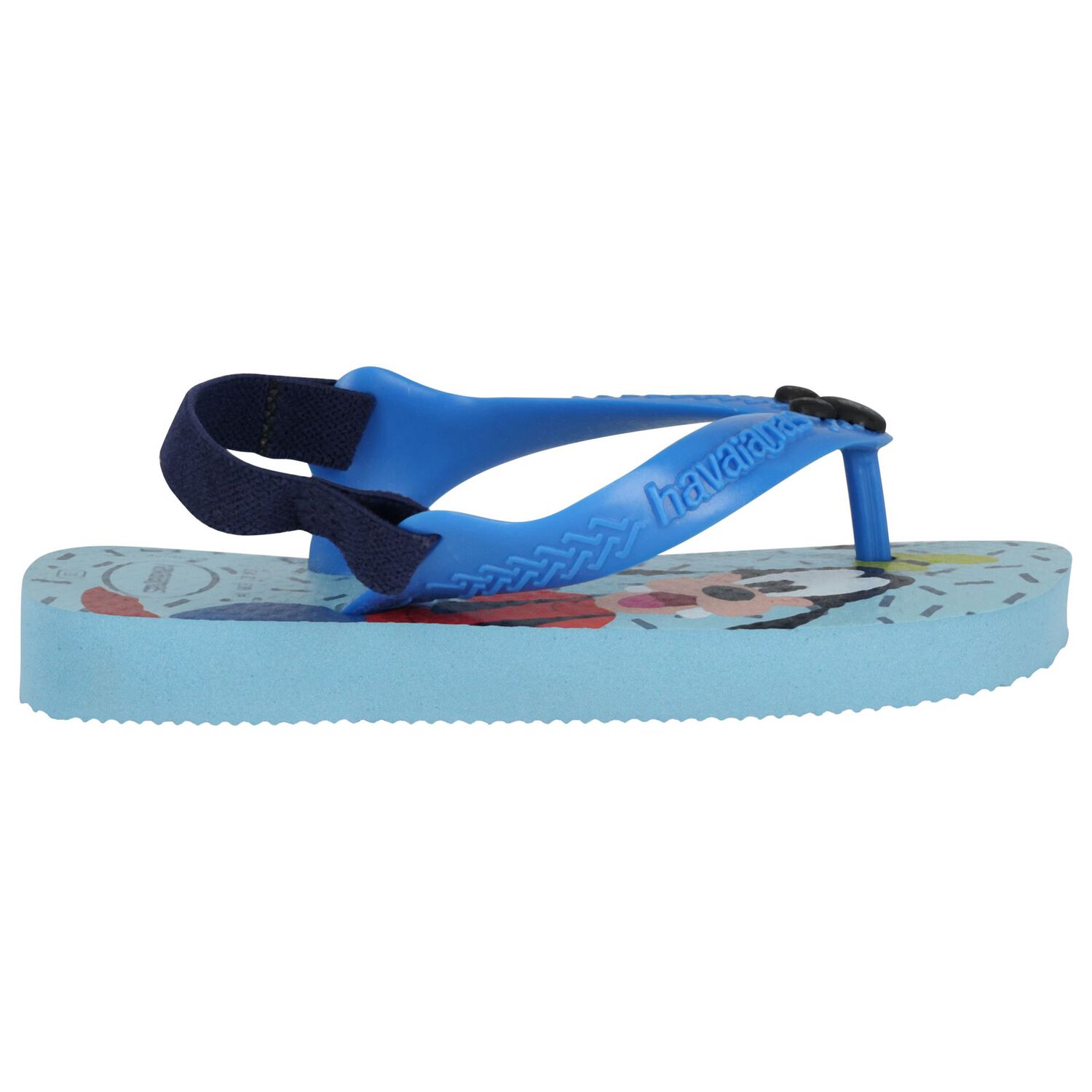 Younger Boys Blue Disney Logo Flip Flops, 5, hi-res