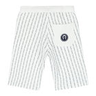 Boys White Logo Shorts, 2, hi-res