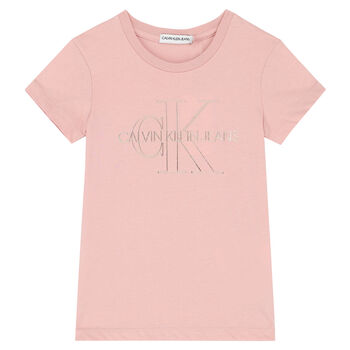 Girls Pink Logo T-Shirt