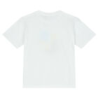 Boys White Logo T-Shirt, 1, hi-res