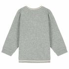 Younger Girls Grey Logo Sweatshirt, 1, hi-res