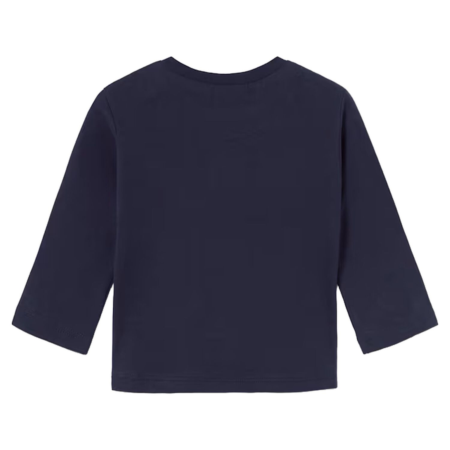 Younger Boys Navy Blue Long Sleeve Top, 2, hi-res