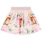 Girls Pink Teddy Bear Skirt Set, 1, hi-res