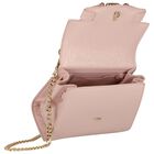 Girls Metallic Pink Textured Faux Leather Handbag, 1, hi-res