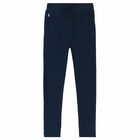 Girls Navy Logo joggers, 1, hi-res