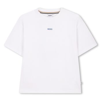 Boys White Logo T-Shirt