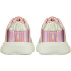 Girls Pink Hearts Trainers, 1, hi-res